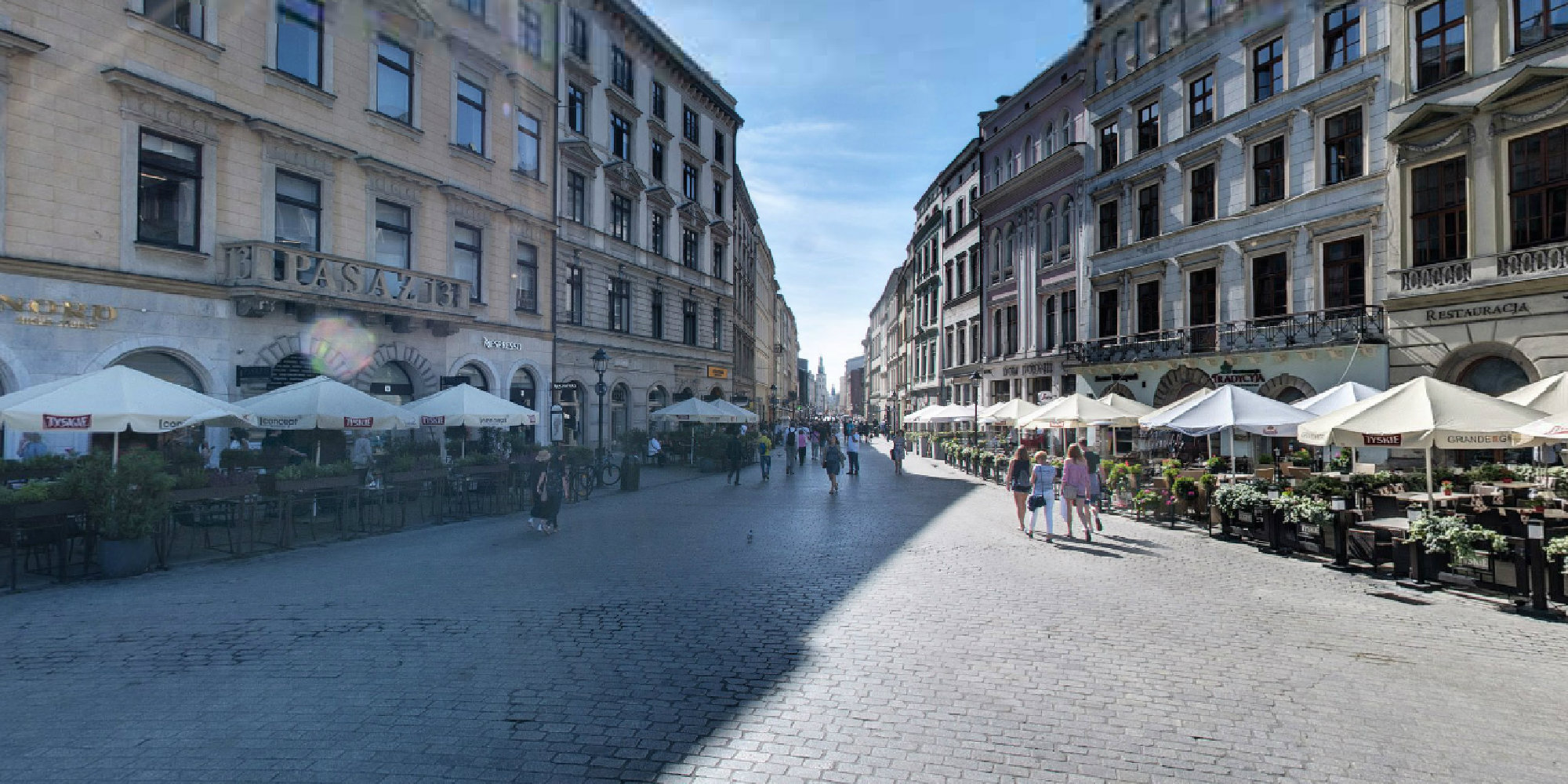 Stare Miasto Ul Grodzka Panorama Od Rynku G Wnego Miasto Krak W